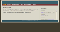 Desktop Screenshot of lesliesanford.com